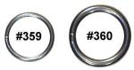 359 Stainless Steel Welded O-Ring, 3/16"